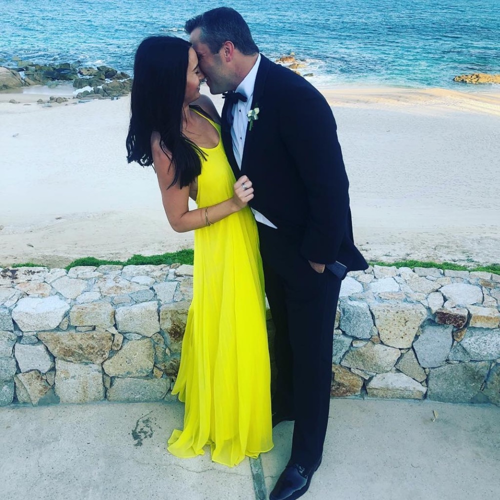 Misguided Bright Yellow Low Back Maxi